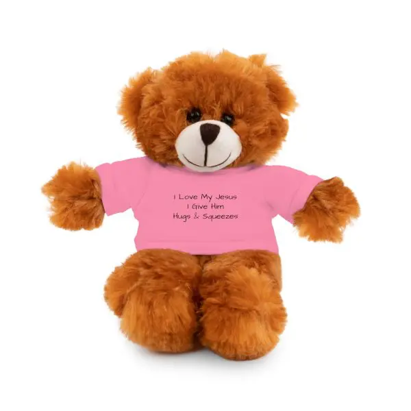 A Stuffed Animal with Tee I Love My Jesus I Give Him Hugs & Squeezes TM - Image 58