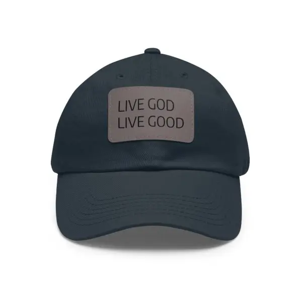 A Hat with Leather Patch (Rectangle) LIVE GOD LIVE GOOD TM - Image 45