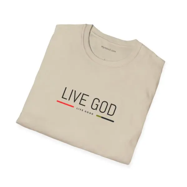 LIVE GOD LIVE GOOD Unisex Softstyle T-Shirt TM - Image 6