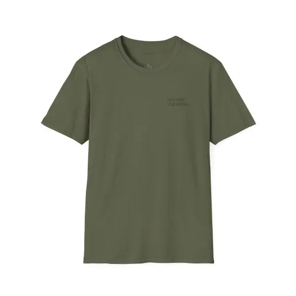 LIVE GOD LIVE GOOD Black Label Unisex Softstyle T-Shirt TM - Image 13