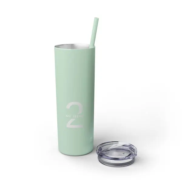 Cup Skinny Tumbler with Straw, 20oz My Jesus 2 TM - Image 23