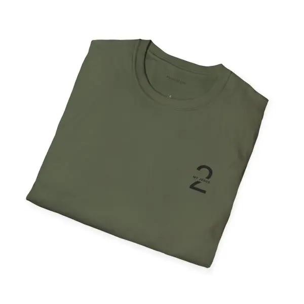 My Jesus 2 Logo Unisex Softstyle T-Shirt Black Letters TM - Image 6
