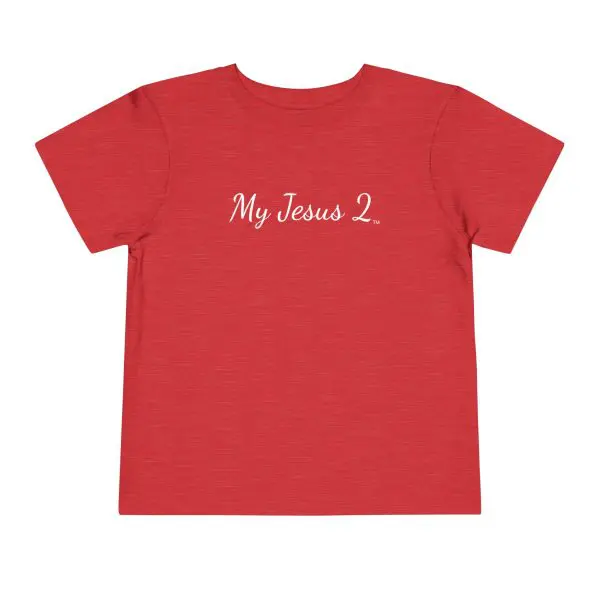 My Jesus 2 Toddler Short Sleeve Tee White Letters TM - Image 29