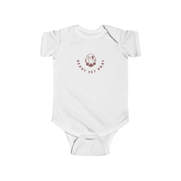 Infant Fine Jersey Bodysuit READY SET PRAY TM - Image 3