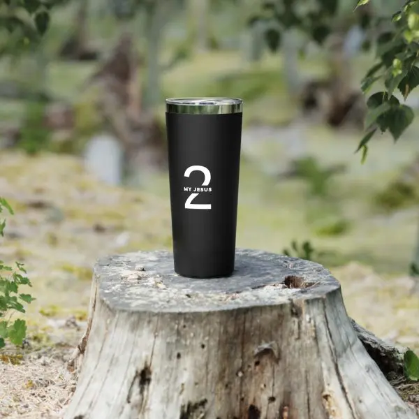 Copper Vacuum Insulated Tumbler, 22oz My Jesus 2 TM - Image 2