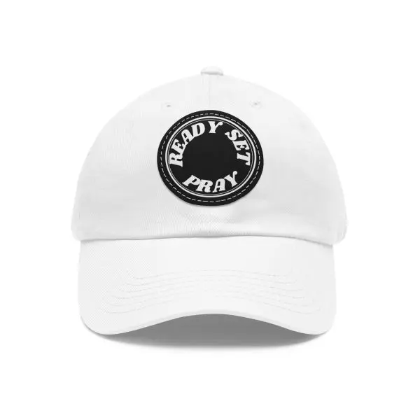 Hat with Leather Patch (Round) READY SET PRAY TM