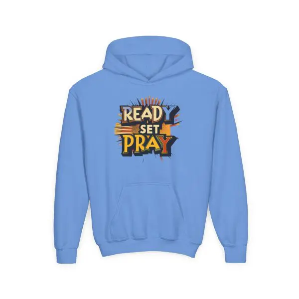 Heavy Blend Kids Hooded Sweatshirt READY SET PRAY TM - Image 9
