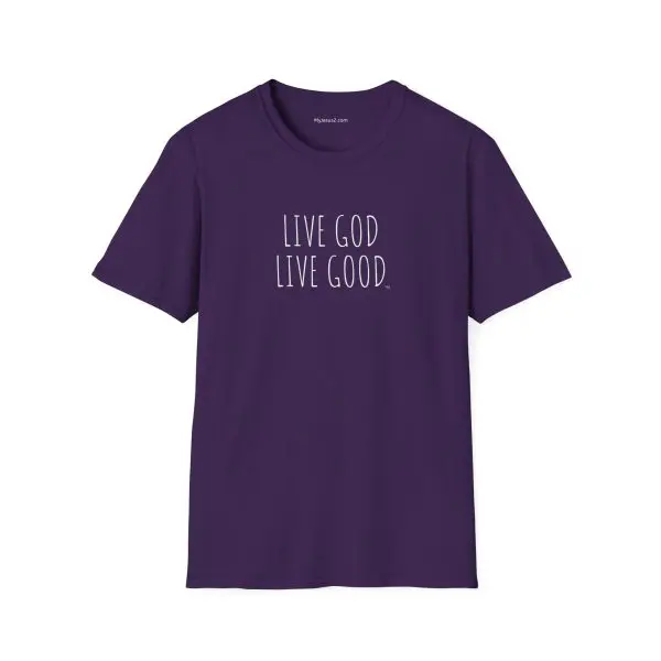 LIVE GOD LIVE GOOD Unisex Softstyle T-Shirt TM - Image 3