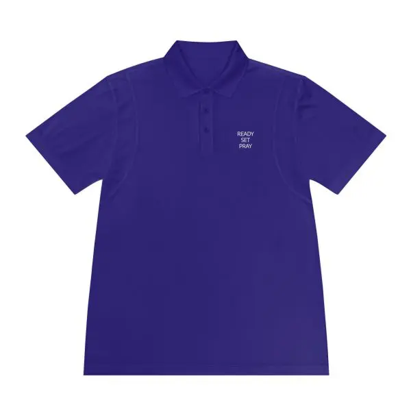 READY SET PRAY Men's Sport Polo Shirt TM - Image 22