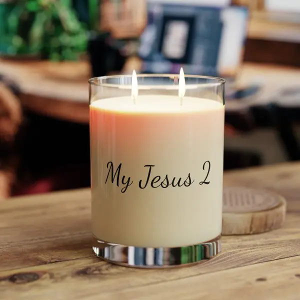 Scented Candle - Full Glass, 11oz My Jesus 2 TM - Image 5