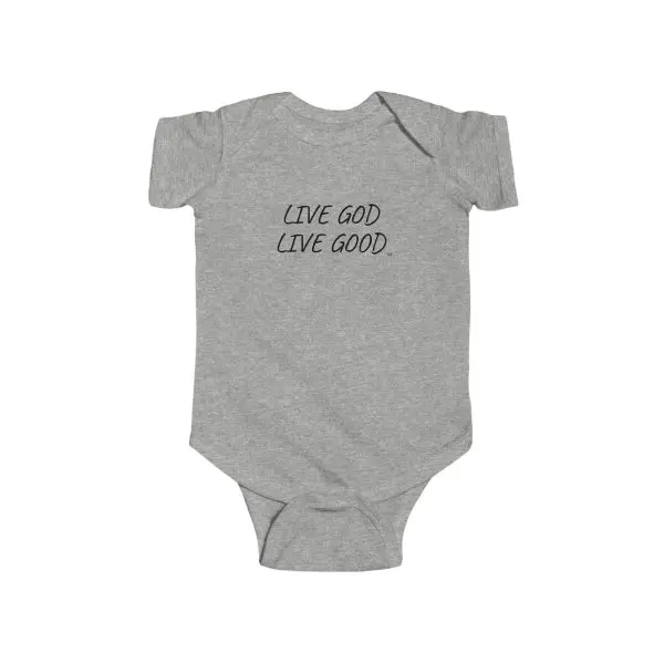 Infant Fine Jersey Bodysuit LIVE GOD LIVE GOOD TM - Image 5