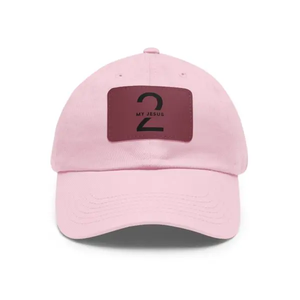 Hat with Leather Patch (Rectangle) My Jesus 2 Logo TM - Image 29