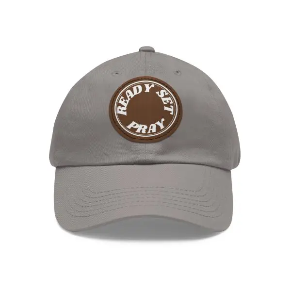 Hat with Leather Patch (Round) READY SET PRAY TM - Image 25