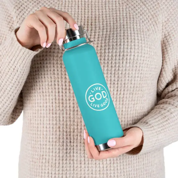 Copper Vacuum Insulated Bottle, 22oz LIVE GOD LIVE GOOD TM - Image 10