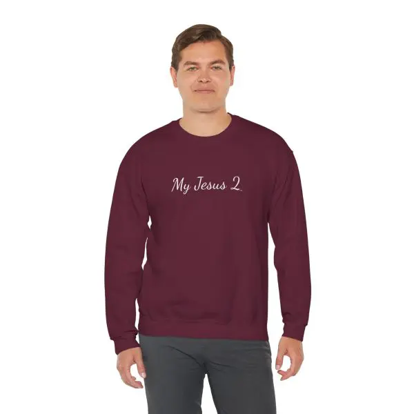 Unisex Heavy Blend Crewneck Sweatshirt My Jesus 2 TM - Image 5
