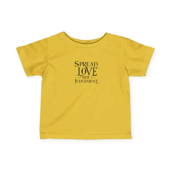Infant Fine Jersey Tee Spread Love Not Judgement TM - Image 11