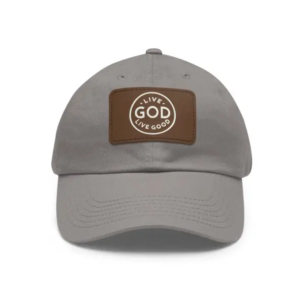 A Hat with Leather Patch (Rectangle) LIVE GOD LIVE GOOD TM - Image 25