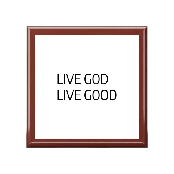 Jewelry Box LIVE GOD LIVE GOOD TM - Image 7