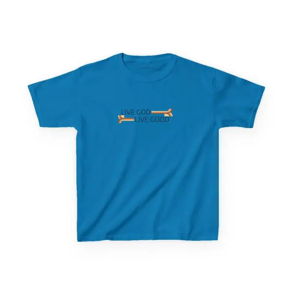 Kids Heavy Cotton Tee LIVE GOD LIVE GOOD TM - Image 6