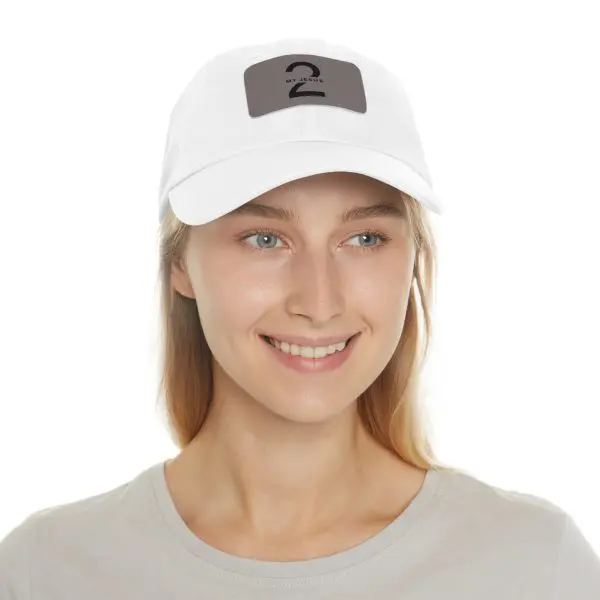 Hat with Leather Patch (Rectangle) My Jesus 2 Logo TM - Image 36