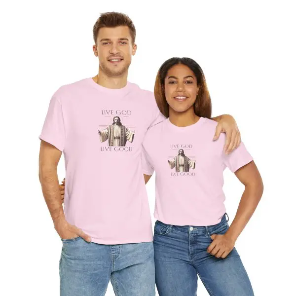 LIVE GOD LIVE GOOD Unisex Heavy Cotton Tee TM - Image 12