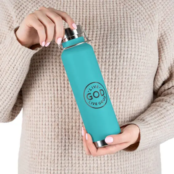 Copper Vacuum Insulated Bottle, 22oz LIVE GOD LIVE GOOD TM - Image 3