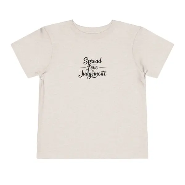 Toddler Short Sleeve Tee Spread Love Not Judgement TM - Image 5