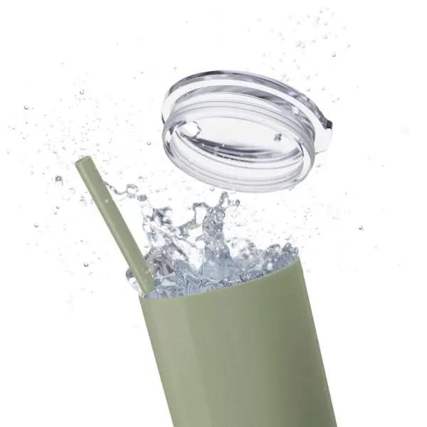 Cup Skinny Tumbler with Straw, 20oz My Jesus 2 TM - Image 21