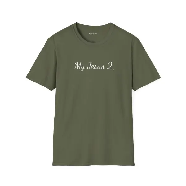 My Jesus 2 Unisex Softstyle T-Shirt White Letters TM - Image 5