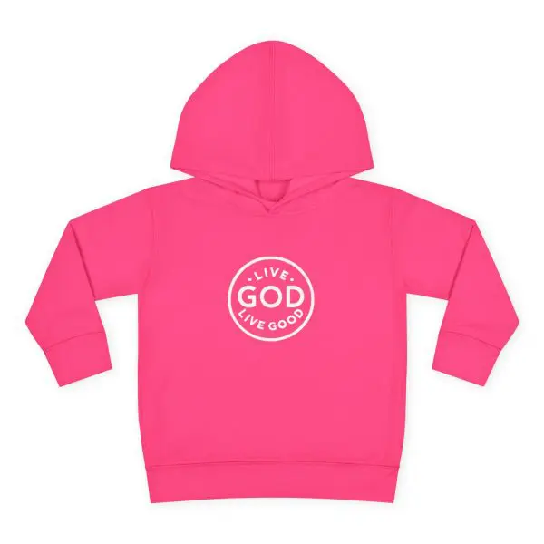 Toddler Pullover Fleece Hoodie LIVE GOD LIVE GOOD TM - Image 28