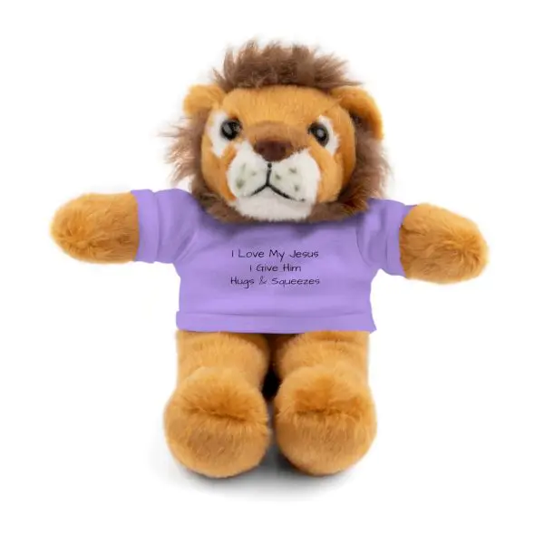 A Stuffed Animal with Tee I Love My Jesus I Give Him Hugs & Squeezes TM - Image 13