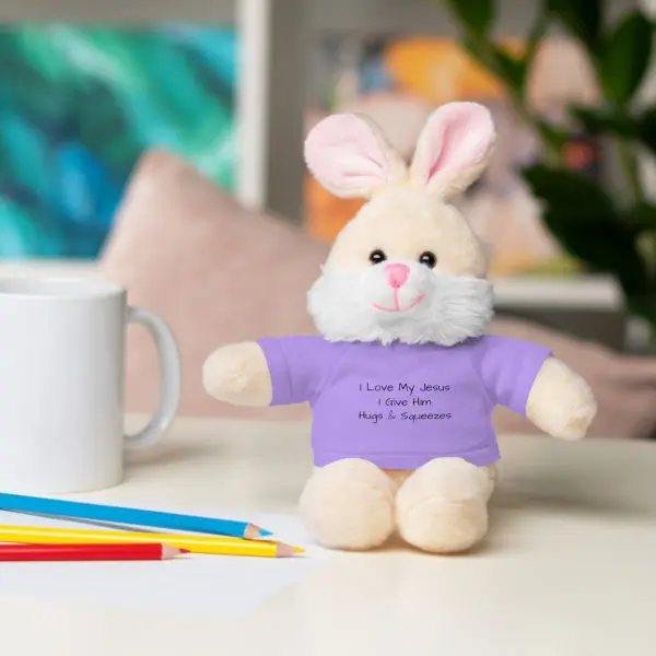 A Stuffed Animal with Tee I Love My Jesus I Give Him Hugs & Squeezes TM - Image 9