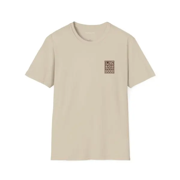 LIVE GOD LIVE GOOD w/ Picture On Back Unisex Softstyle T-Shirt TM