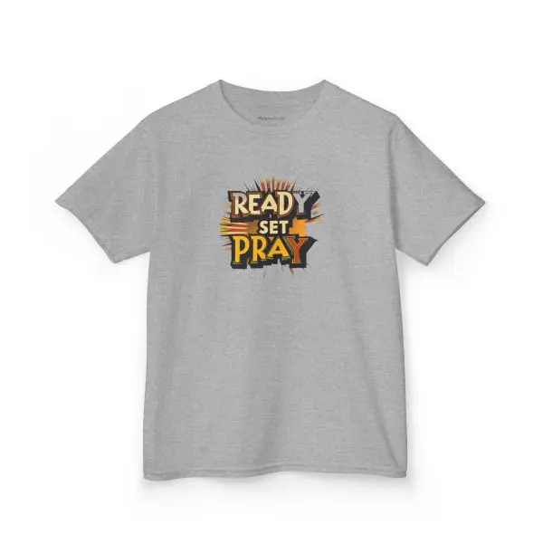 READY SET PRAY Kids Heavy Cotton Tee TM - Image 4