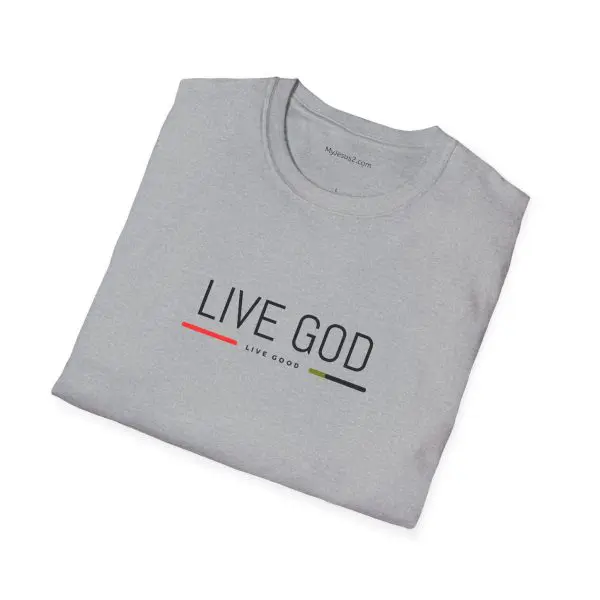 LIVE GOD LIVE GOOD Unisex Softstyle T-Shirt TM - Image 8