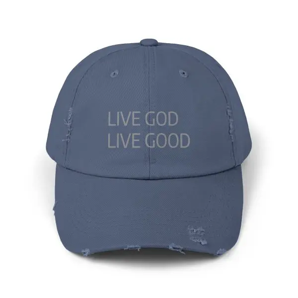 A Hat Distressed LIVE GOD LIVE GOOD TM - Image 10