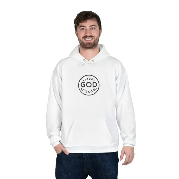 Unisex EcoSmart Pullover Hoodie Sweatshirt LIVE GOD LIVE GOOD TM - Image 6