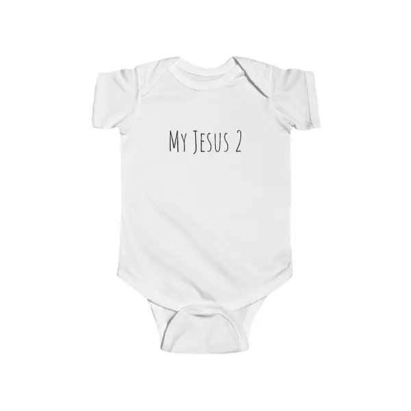 Infant Fine Jersey Bodysuit My Jesus 2 TM - Image 3