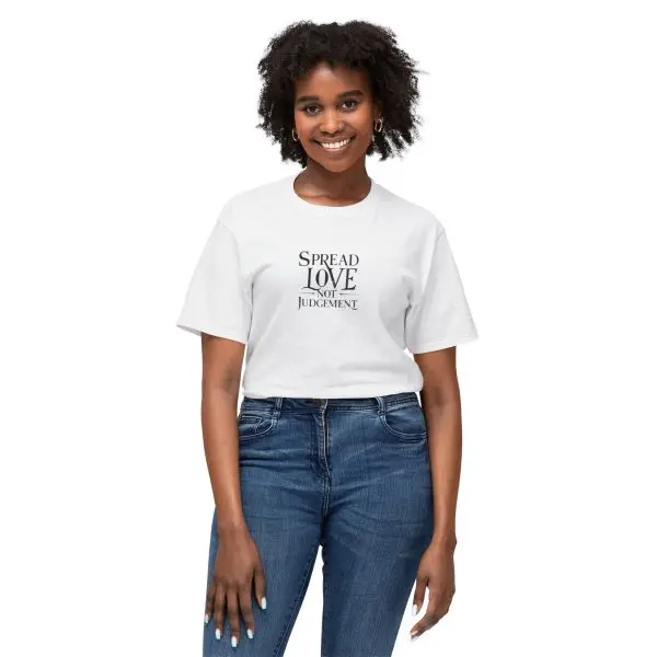 Spread Love Not Judgement Unisex HD Cotton T-shirt TM - Image 5