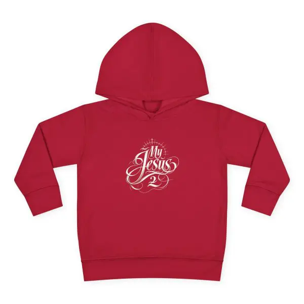 Toddler Pullover Fleece Hoodie My Jesus 2 TM - Image 22