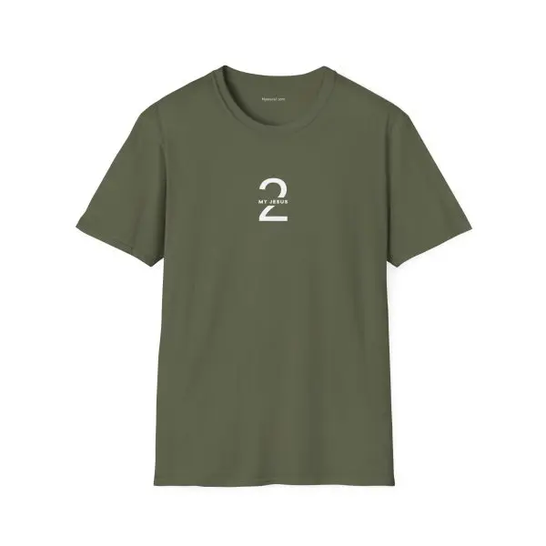 My Jesus 2 Front & Back Logo Unisex Softstyle T-Shirt TM - Image 3