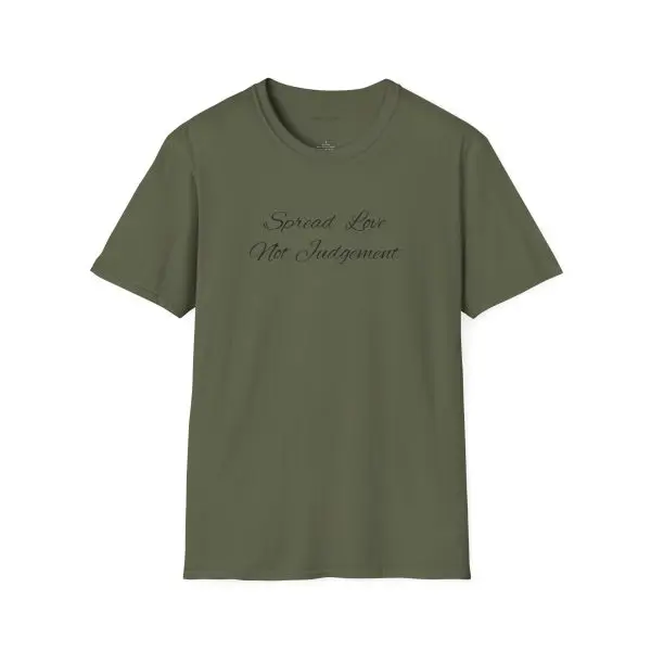 Spread Love Not Judgement Unisex Softstyle T-Shirt TM - Image 11