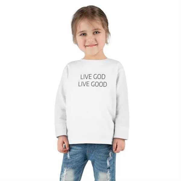 LIVE GOD LIVE GOOD Toddler Long Sleeve Tee TM - Image 6