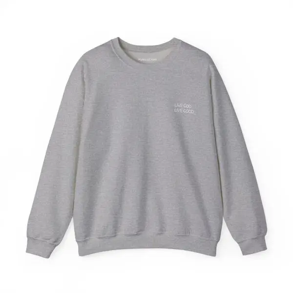 Unisex Heavy Blend Crewneck Sweatshirt LIVE GOD LIVE GOOD TM - Image 20