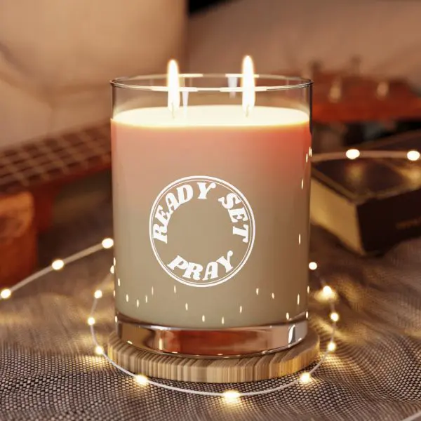Scented Candle - Full Glass, 11oz READY SET PRAY TM - Image 4