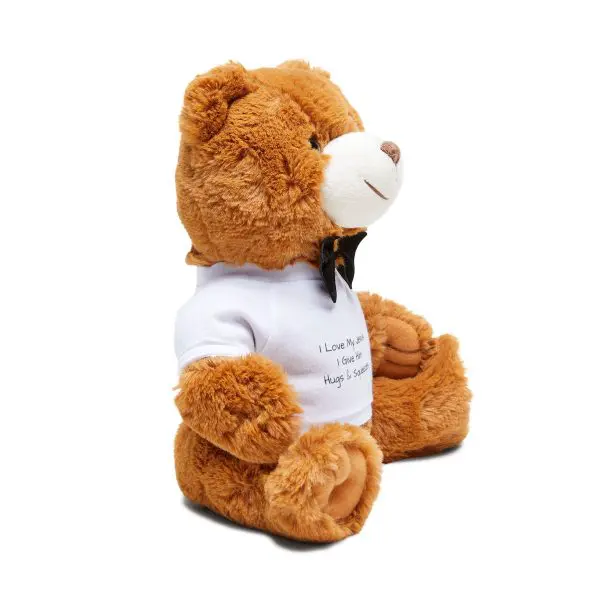 A Teddy Bear with T-Shirt I Love My Jesus I Give Him Hugs & Squeezes TM - Image 2