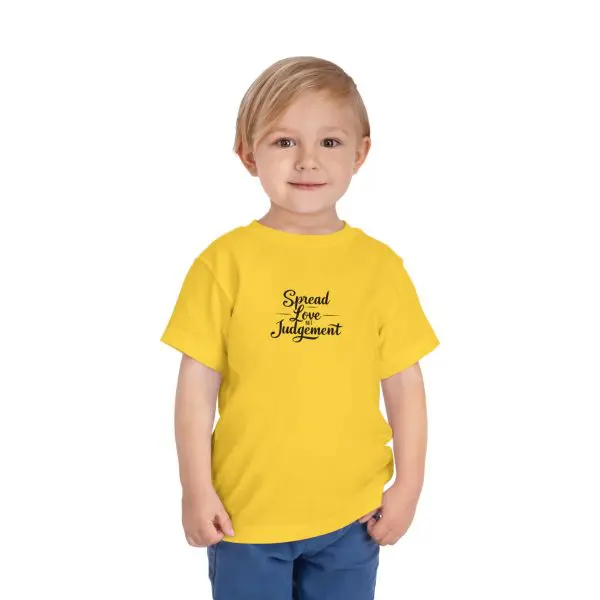 Toddler Short Sleeve Tee Spread Love Not Judgement TM - Image 10