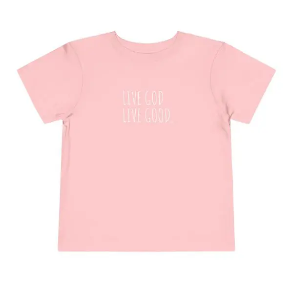 LIVE GOD LIVE GOOD Toddler Short Sleeve Tee White Letters TM - Image 29
