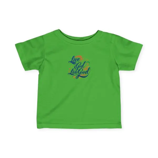Infant Fine Jersey Tee LIVE GOD LIVE GOOD TM - Image 6