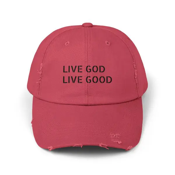 A Hat Distressed LIVE GOD LIVE GOOD TM - Image 25